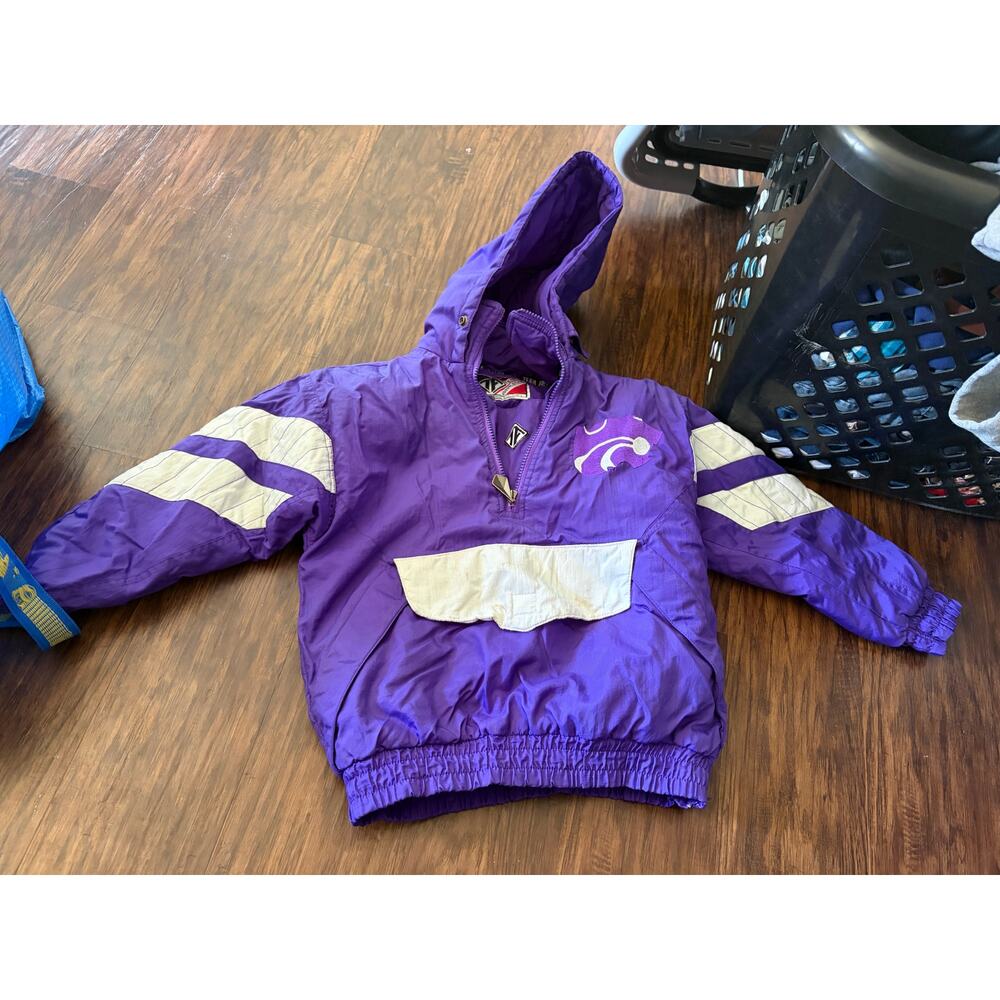 Vintage KState kids 8 purple wildcats coat
